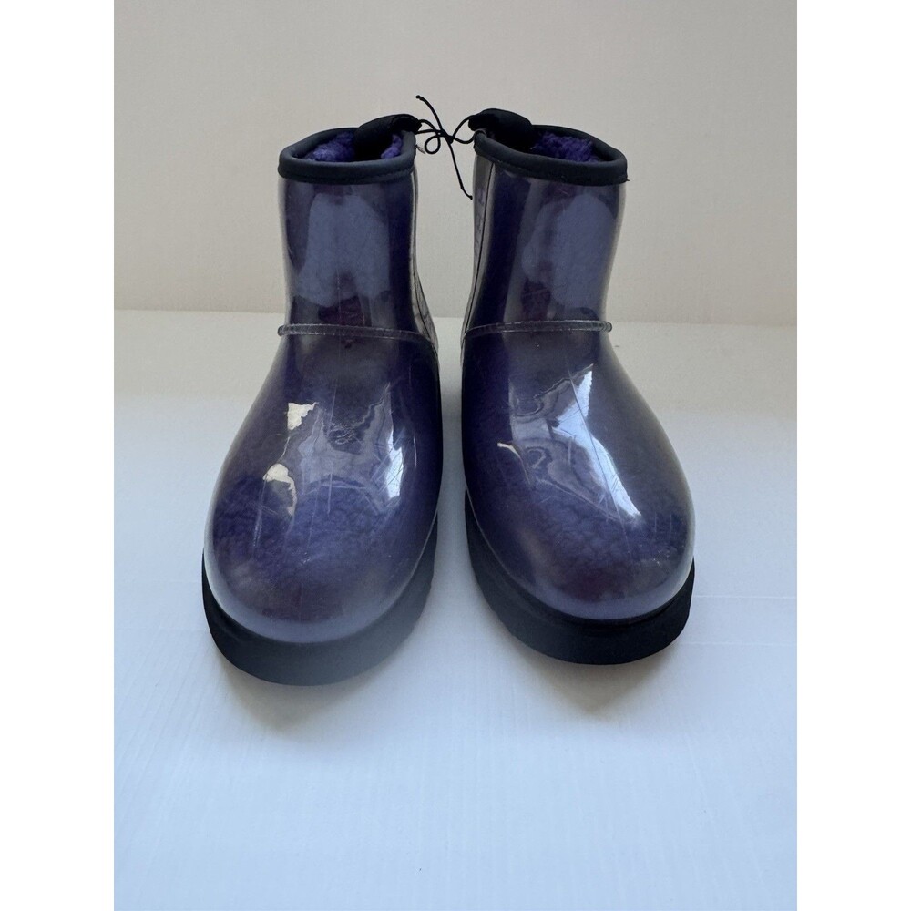 UGG Classic Clear Mini Purple Waterproof Boots Women US 6 EU 37 Shearling